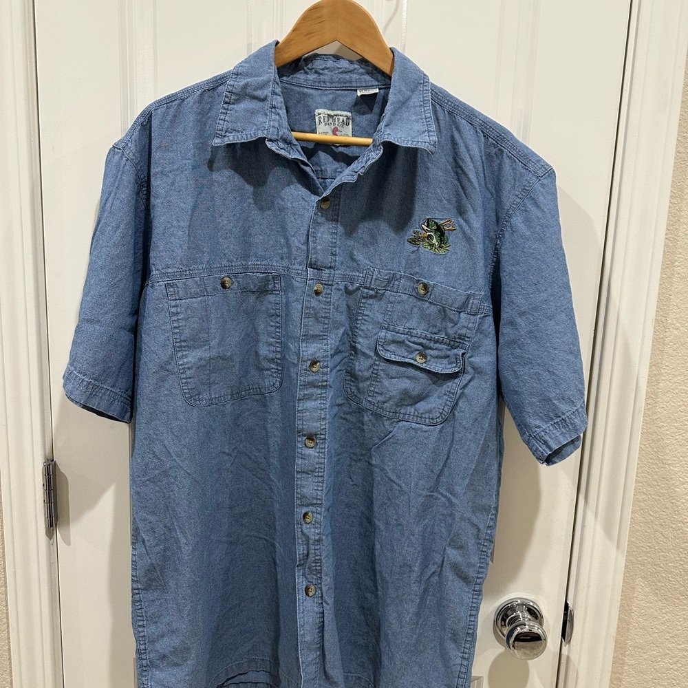 Red Head Brand Co Denim Blue Men's Shirt